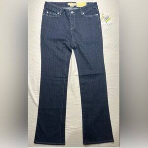 MICHAEL Michael Kors Dark Indigo sausilito low rise boot cut denim Jeans NWT